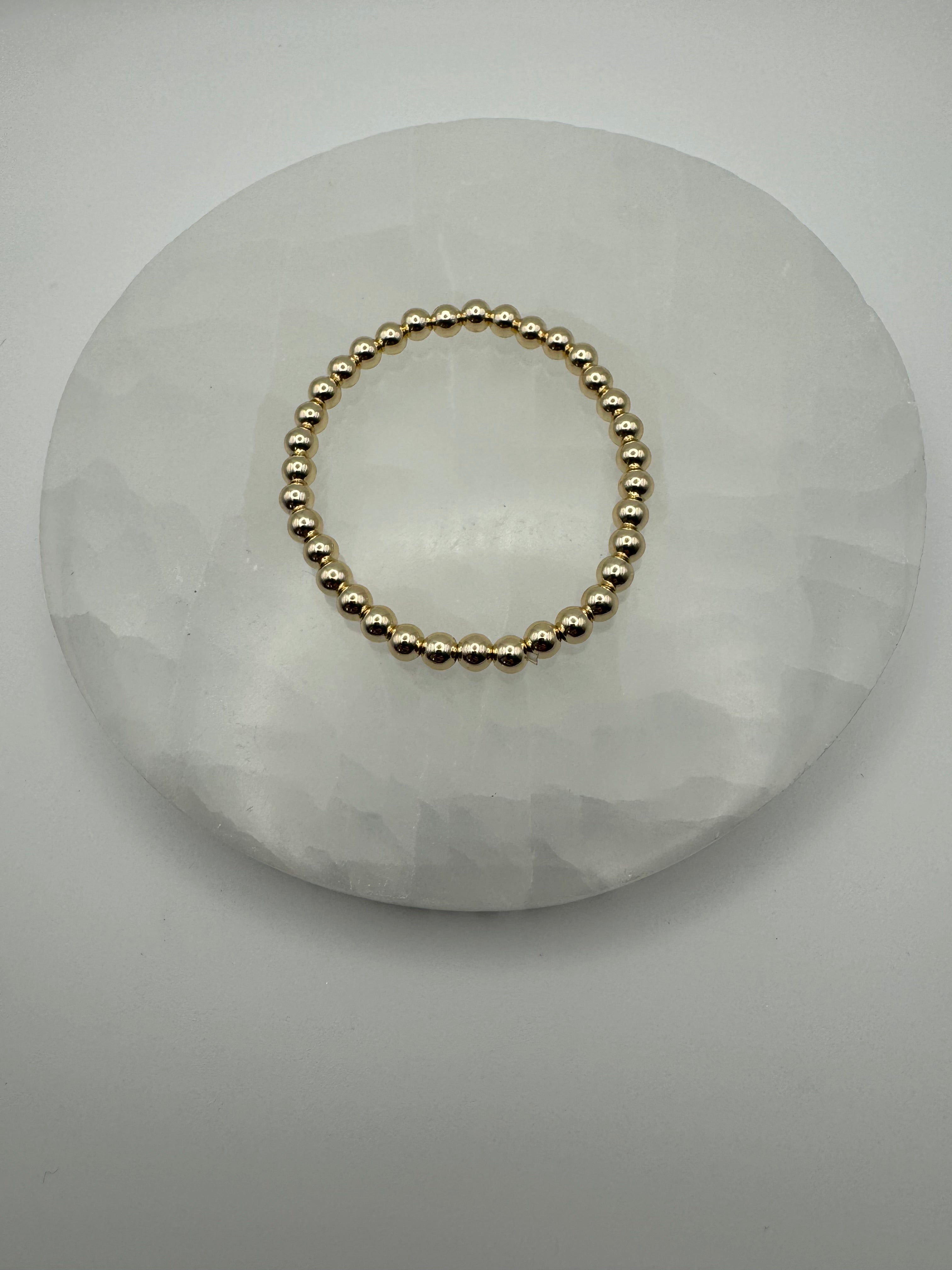 The Pop Bracelet | 6mm Stretch | 18k Gold Plated