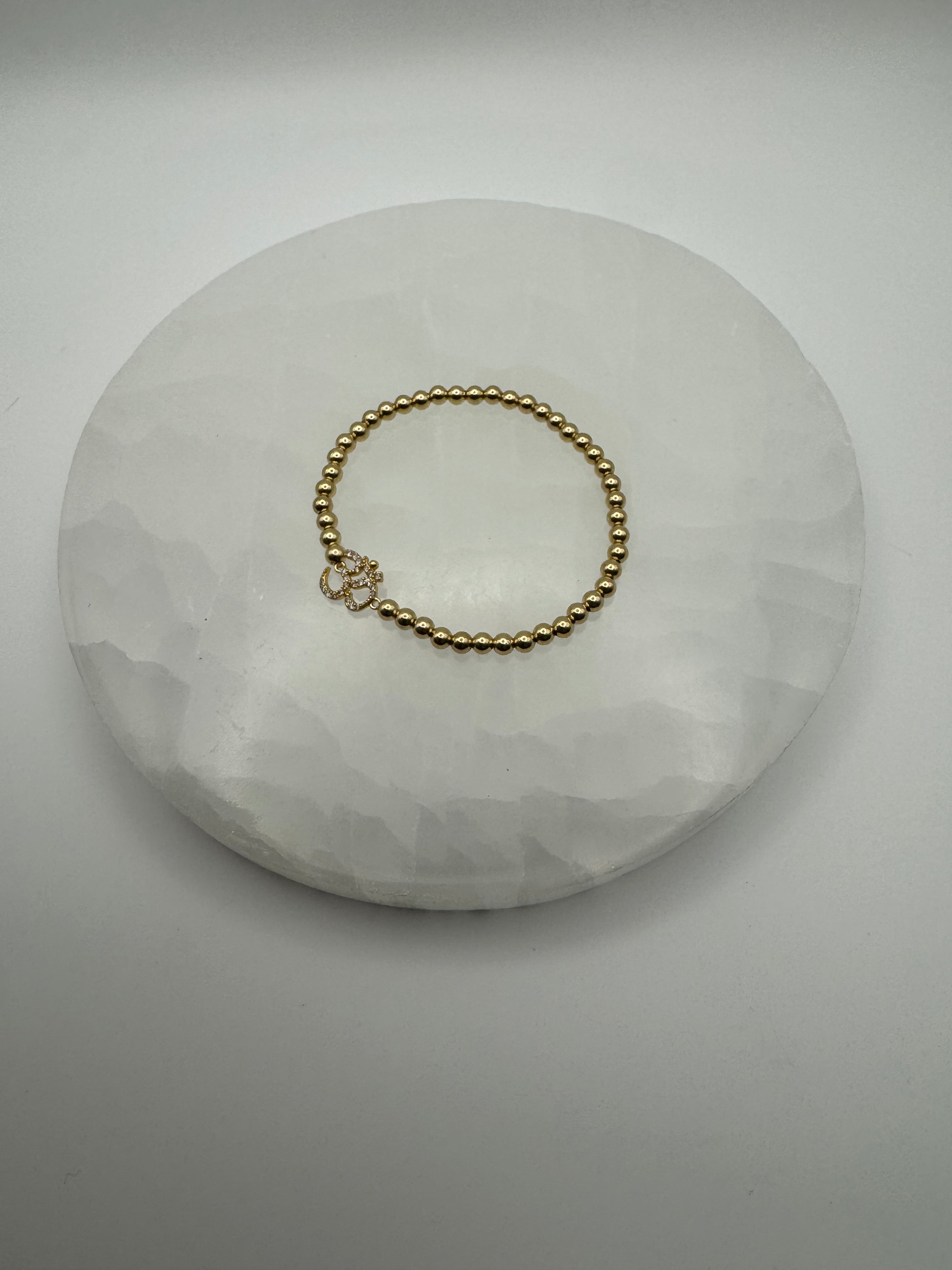 The Ohm Bracelet | 4mm Stretch | 14k Gold Filled