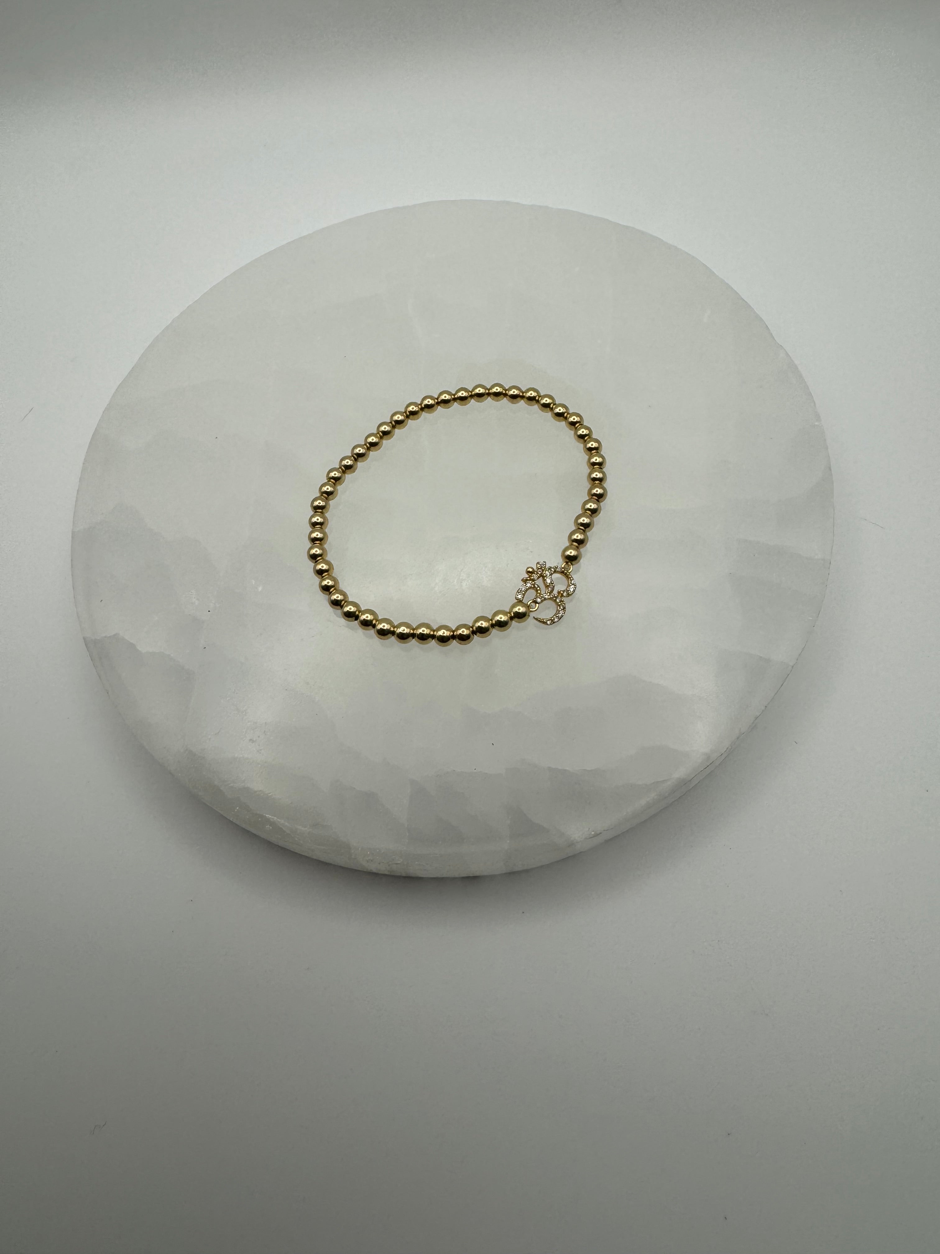 The Ohm Bracelet | 4mm Stretch | 14k Gold Filled