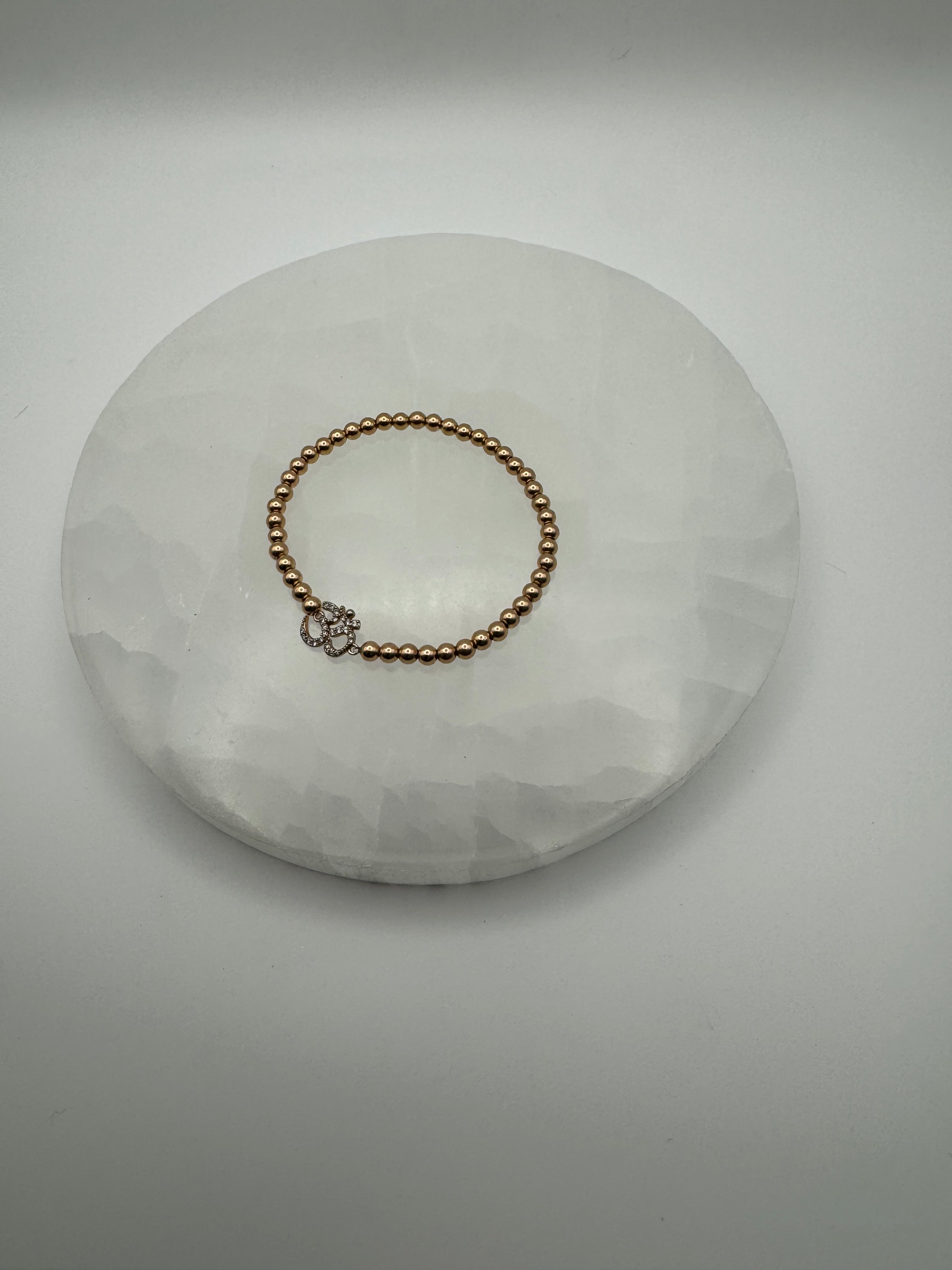 The Ohm Bracelet | 4mm Stretch | 14k Gold Filled