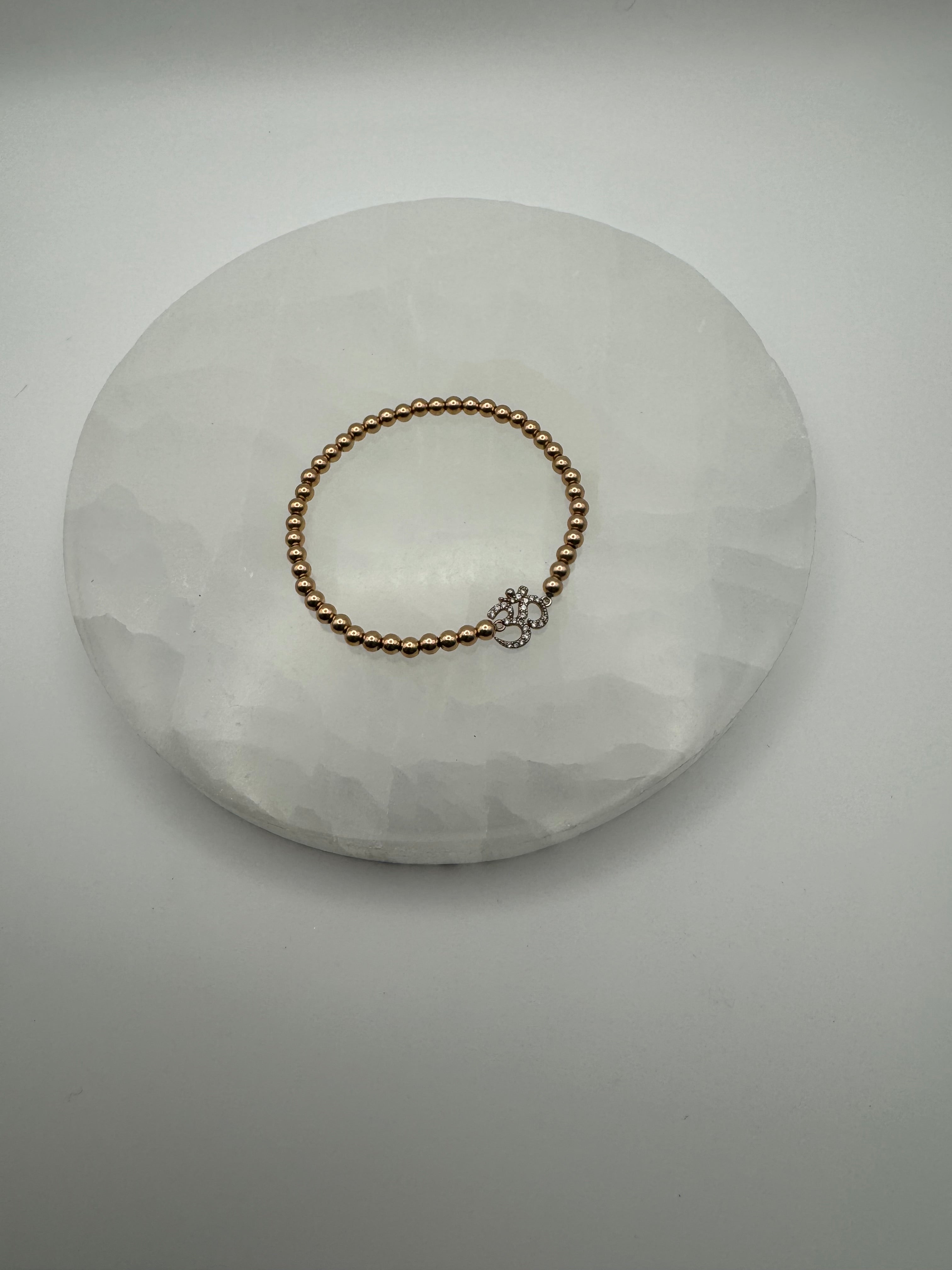 The Ohm Bracelet | 4mm Stretch | 14k Gold Filled