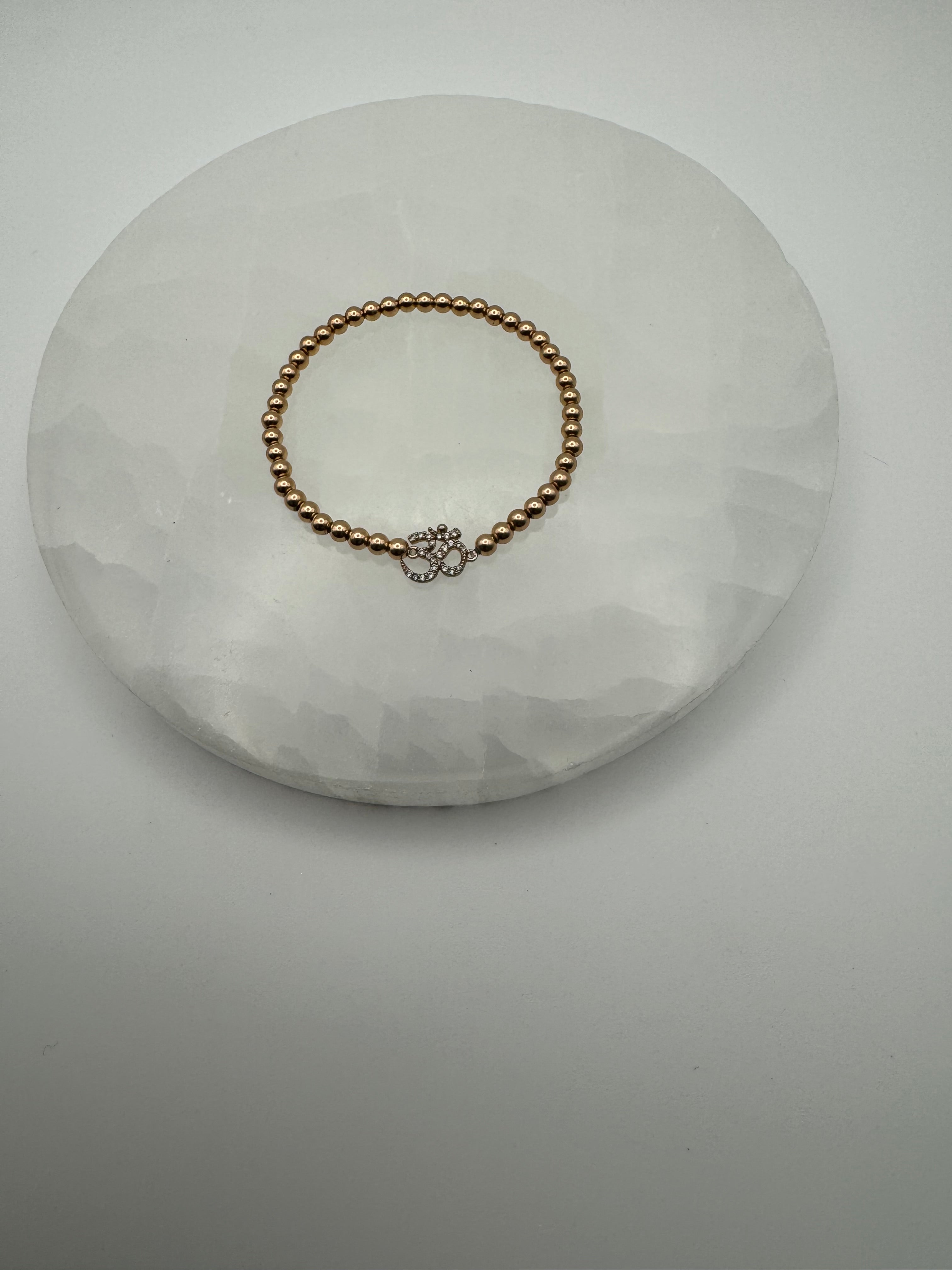 The Ohm Bracelet | 4mm Stretch | 14k Gold Filled