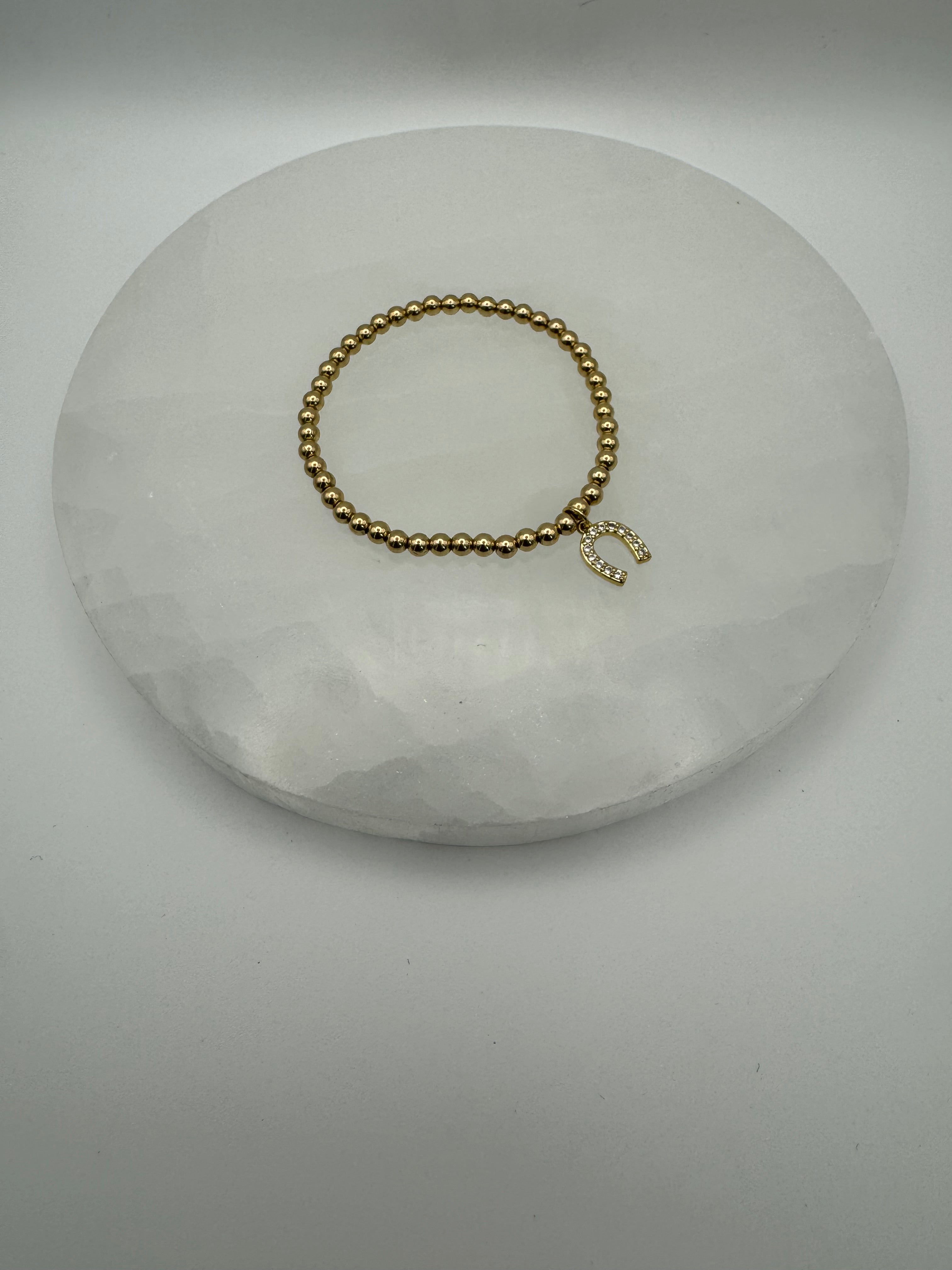 The Lucky One Bracelet | 4mm Stretch | 14k Gold Filled