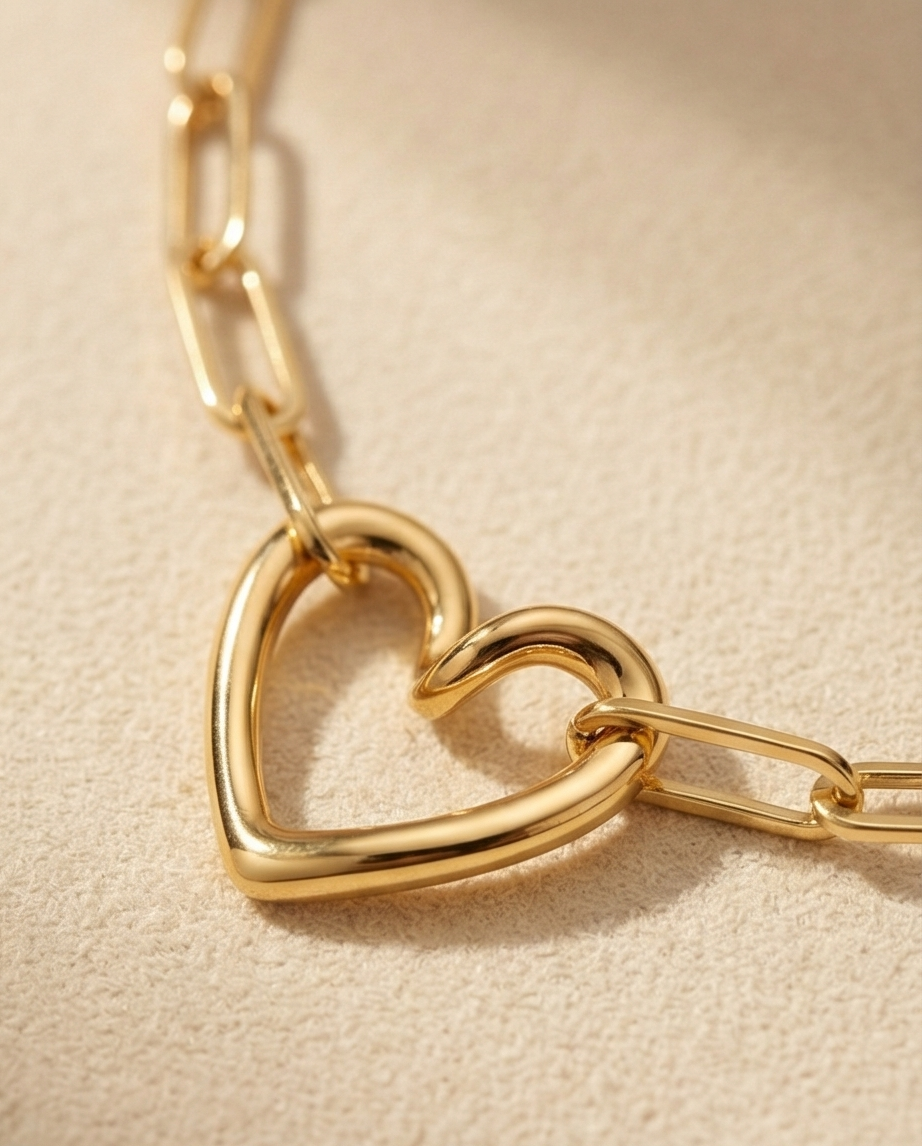 The Devotion Choker | Gold Filled Floating Heart Necklace
