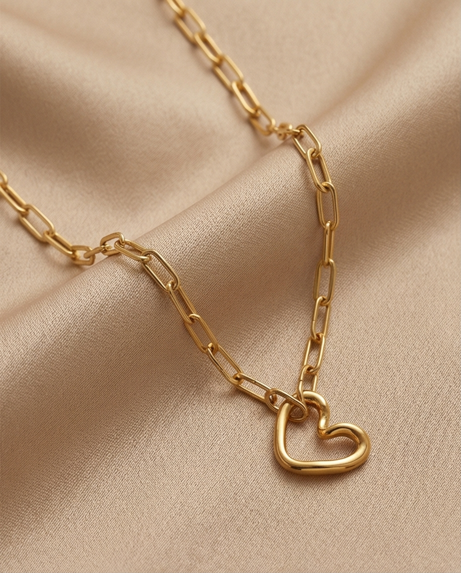 The Open Heart Necklace | 16” | Gold Filled