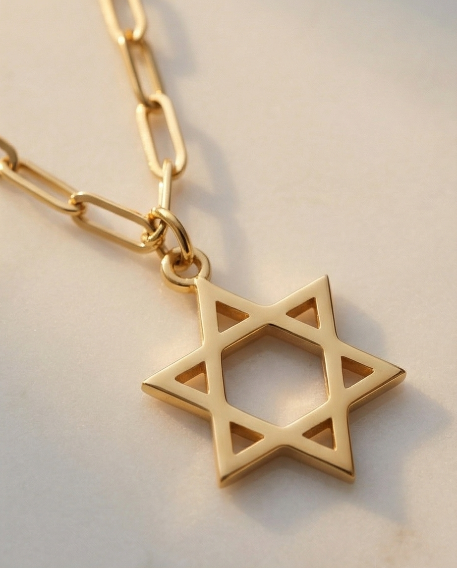 The Guiding Star Necklace | 14k Gold Filled Paperclip Chain + Star Pendant