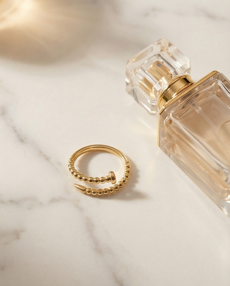 The Hit the Nail Ring | Adjustable Gold Filled Nail Ring