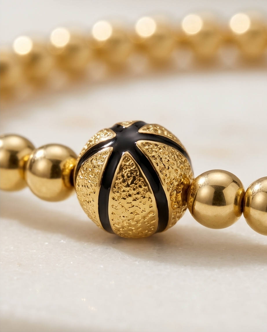 The Basketball Bracelet | 4mm Stretch | 14k Gold Filled