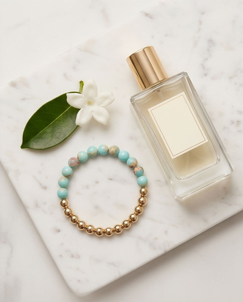 The Steady Bracelet | Jasper + Gold Filled | 8mm
