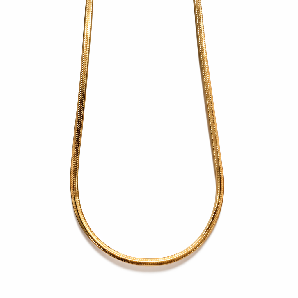 Golden Herringbone Chain | 16” | Gold Filled