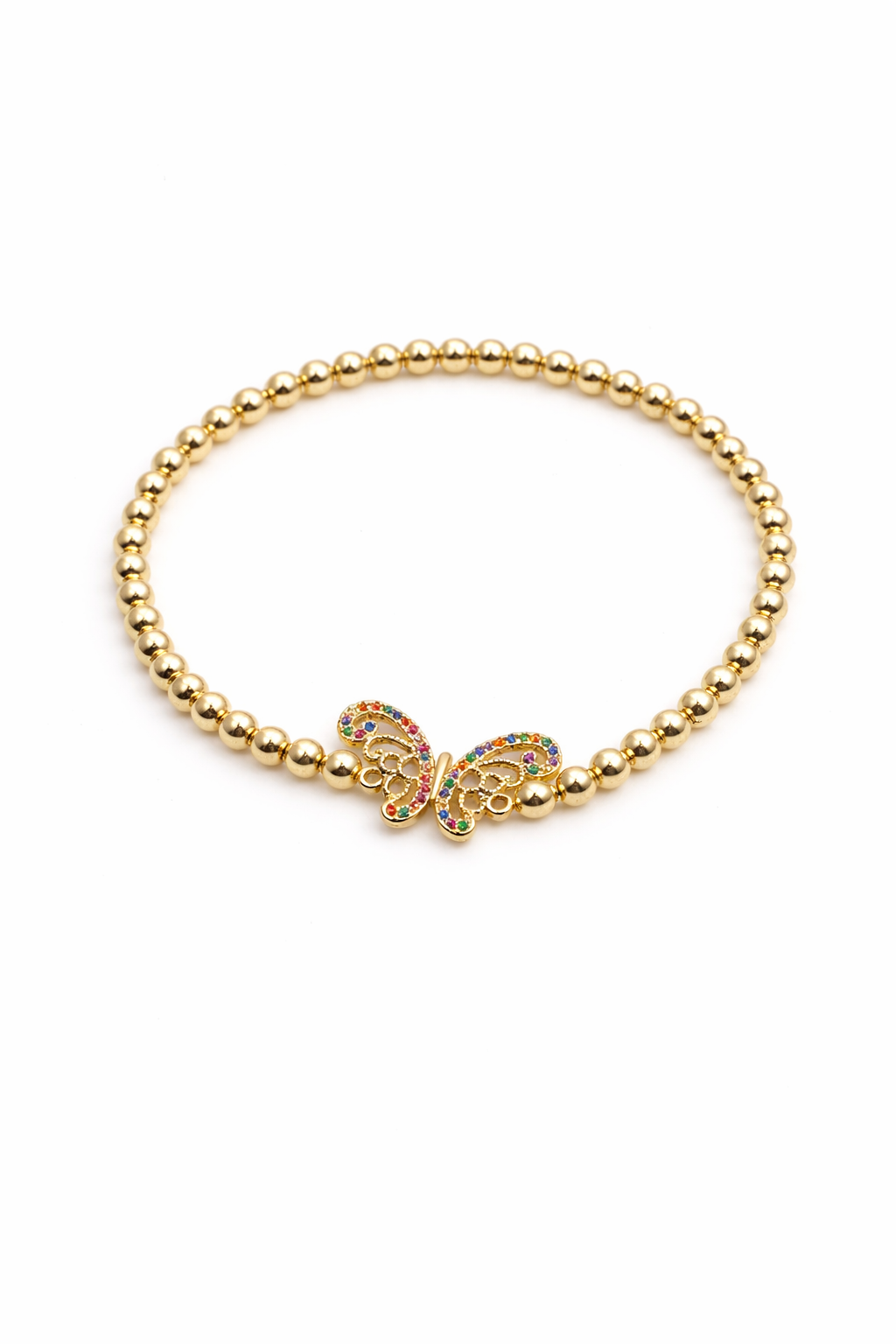 The Butterfly Stretch Bracelet | 14k Gold Plated