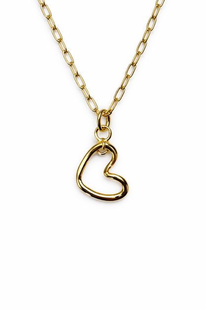 The Open Heart Necklace | 16” | Gold Filled