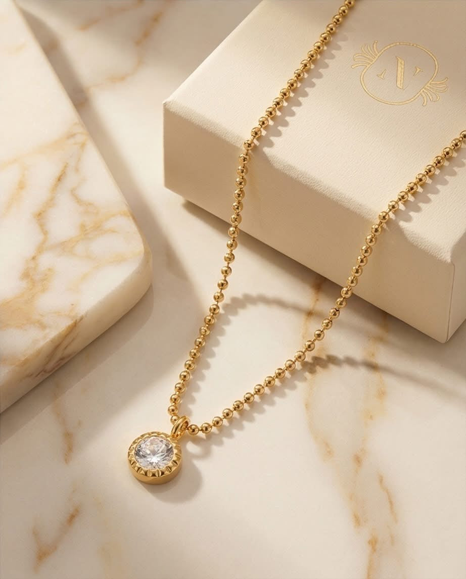 Starlight Pendant Necklace | 16” | Gold Filled