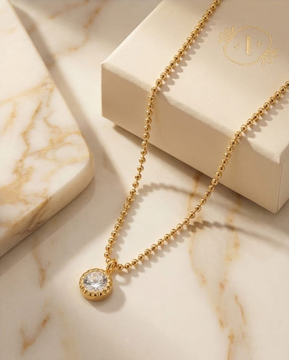 Starlight Pendant Necklace | 16” | Gold Filled