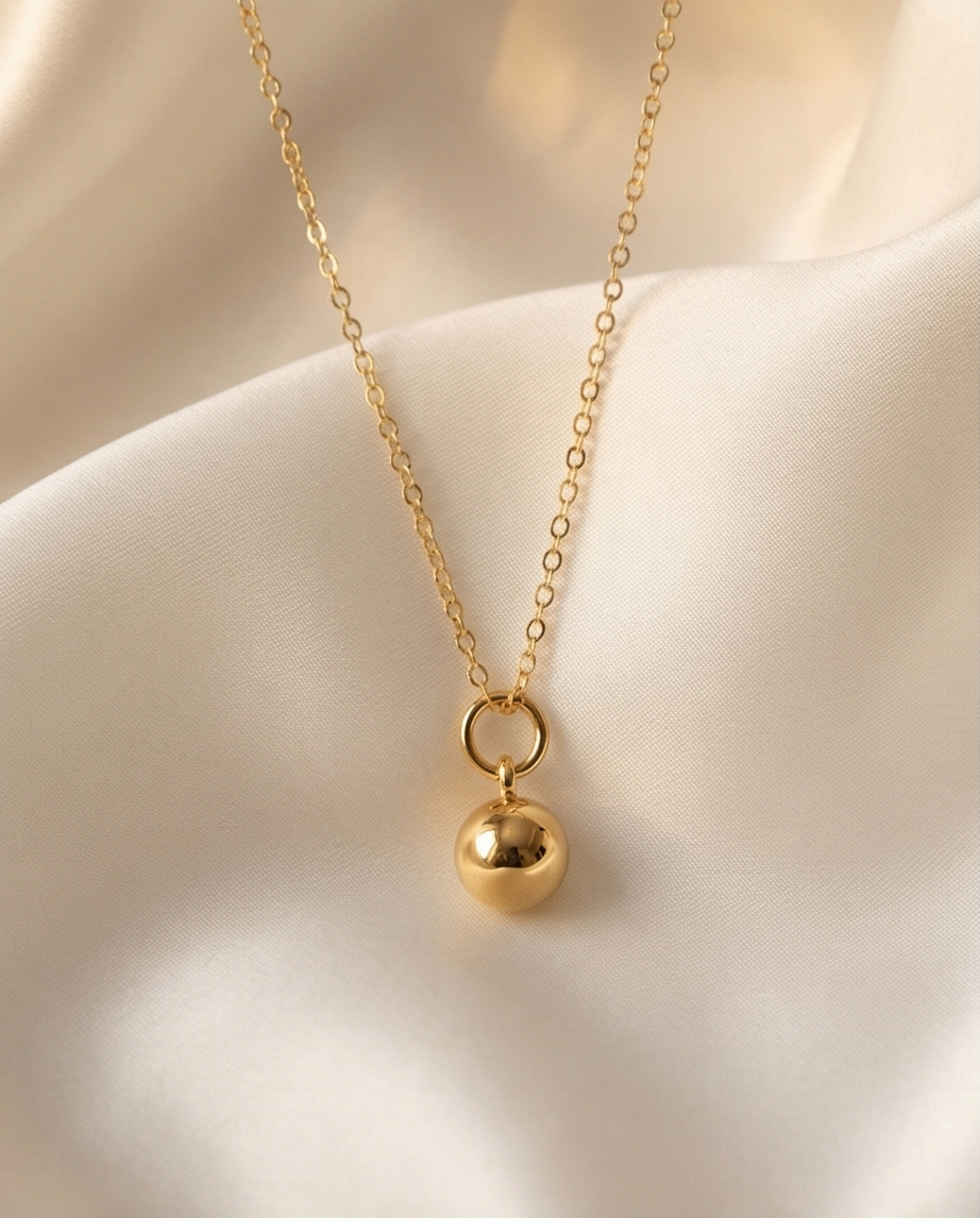 The Little Orb Necklace | 16” | Gold Filled