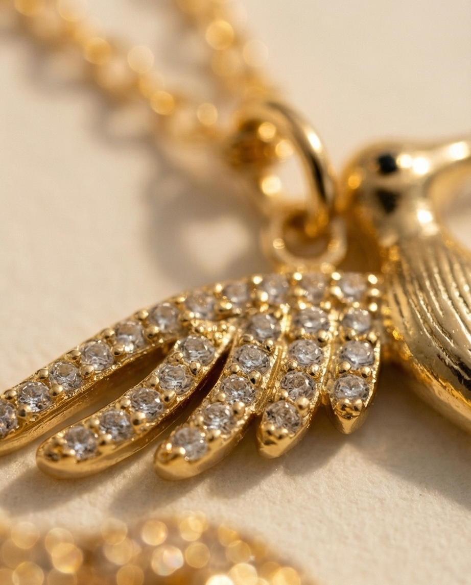 The Hummingbird Necklace | 16” | Gold Filled