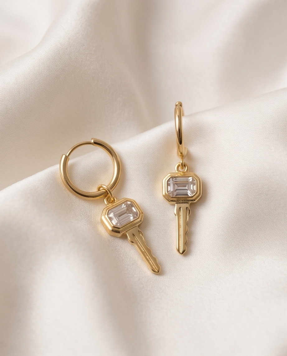 The Master Key | 14k Gold Filled Hoop Earrings