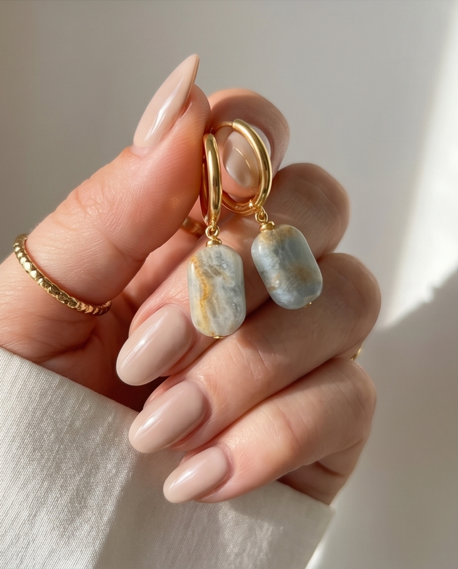 The Chalcedony | 14k Gold Filled Hoop Earrings