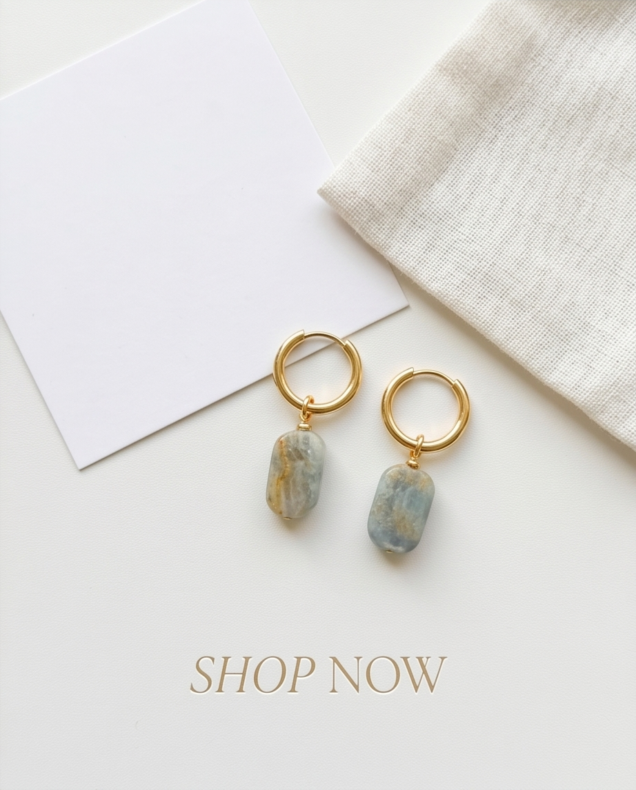 The Chalcedony | 14k Gold Filled Hoop Earrings