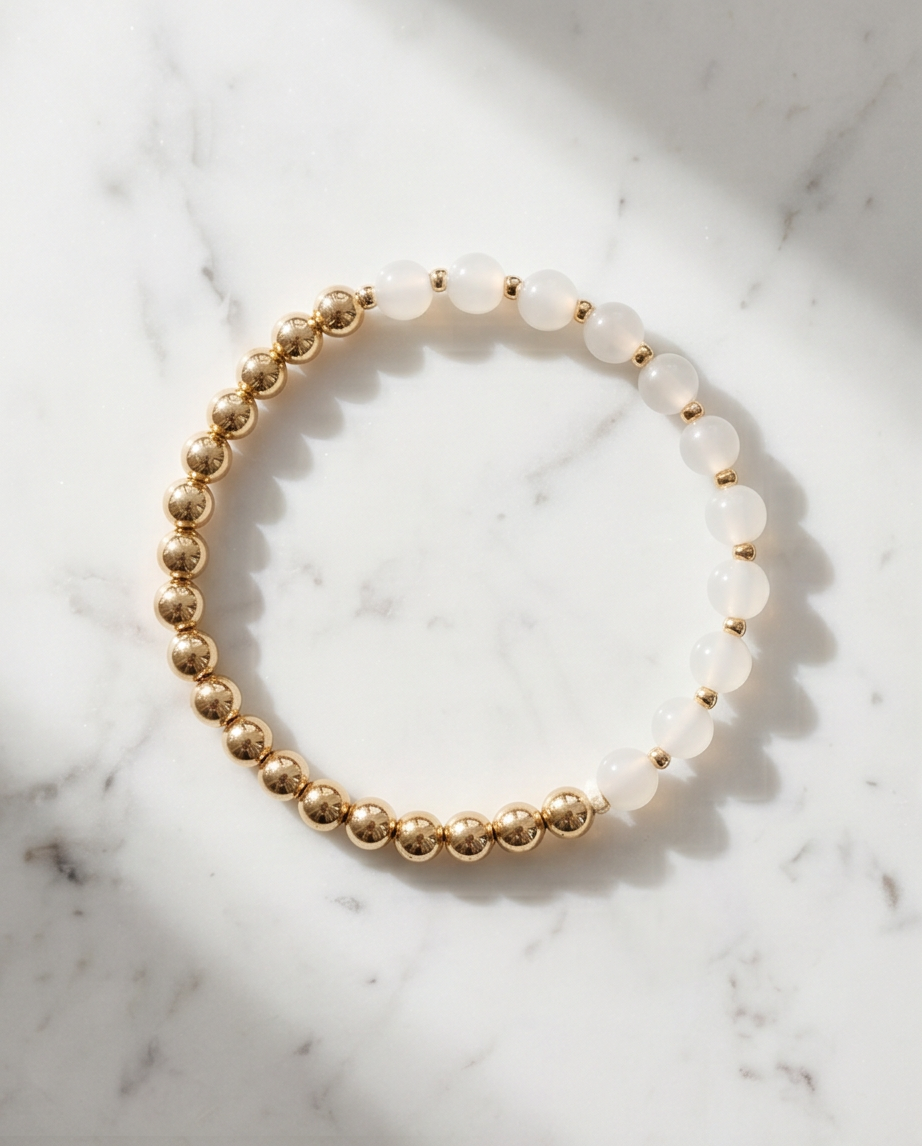 Serotonin Gold | UV Color Changing Stretch Bracelet