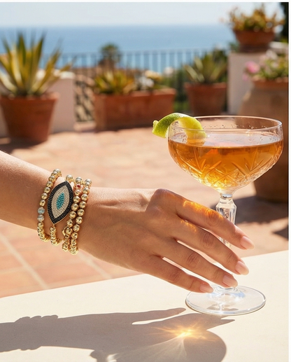 The Oracle Bracelet | Gold Filled Evil Eye Statement Bracelet