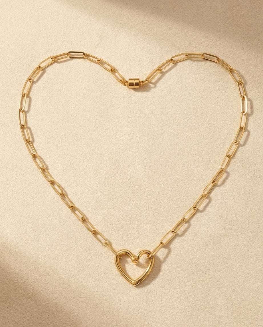 The Devotion Choker | Gold Filled Floating Heart Necklace