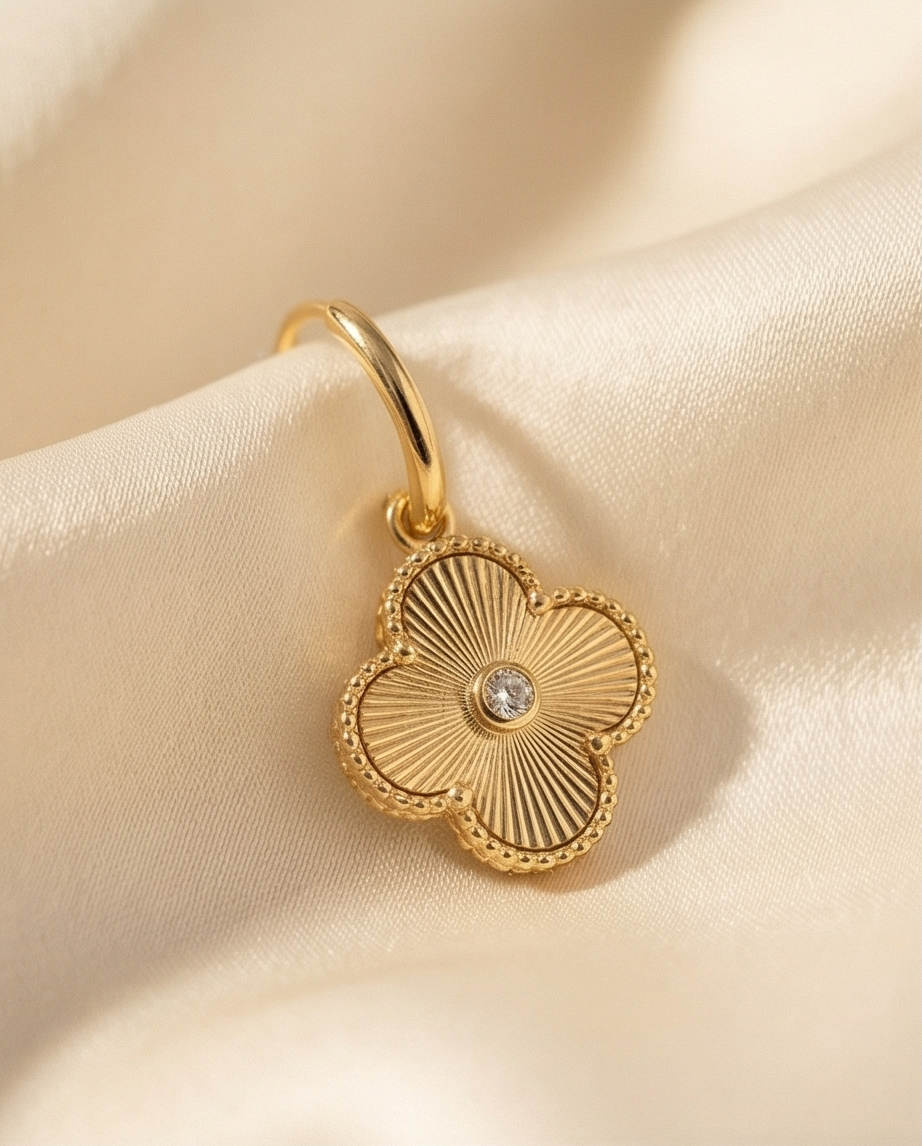 Van Clover Hoops | 14k Gold Filled | CZ Detail | 20mm