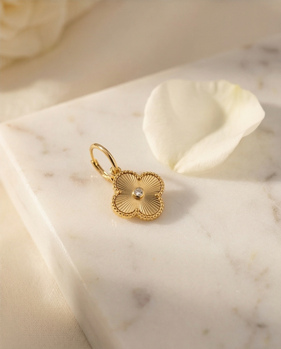 Van Clover Hoops | 14k Gold Filled | CZ Detail | 20mm