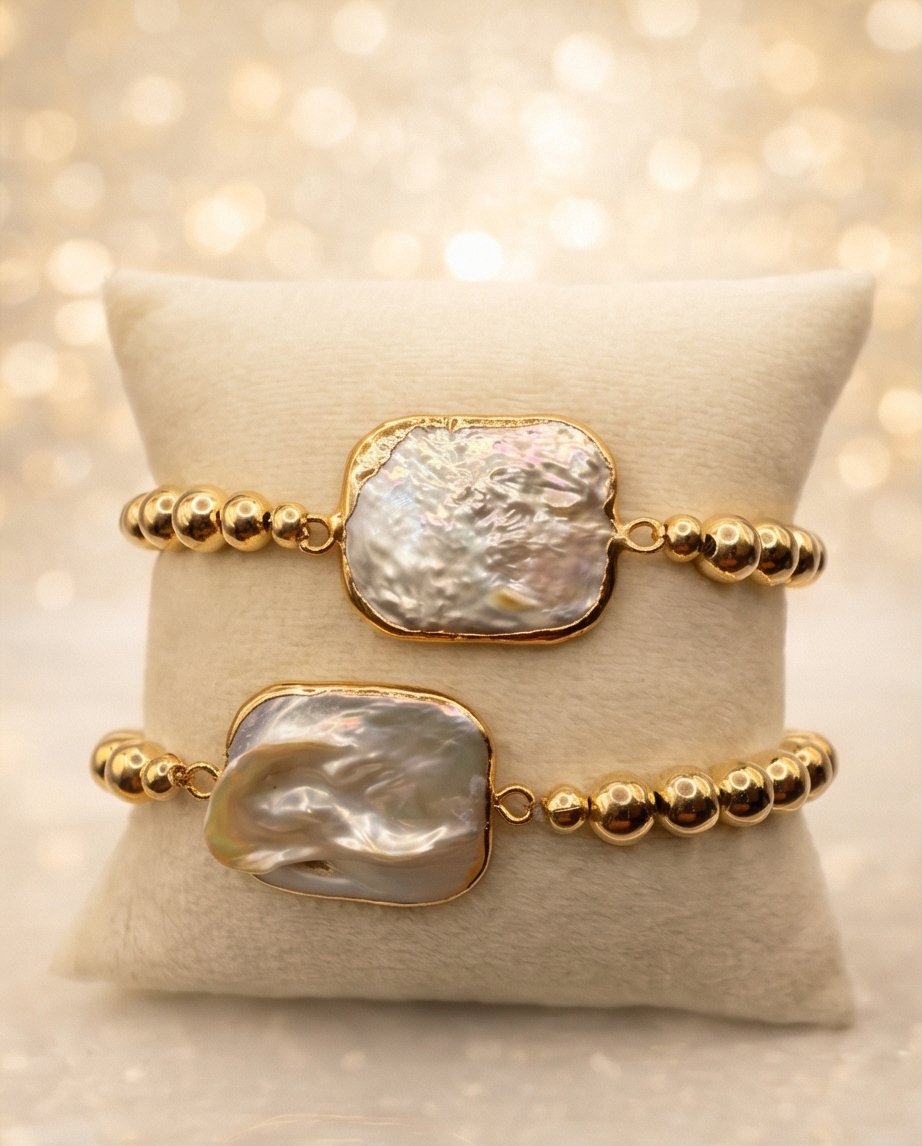 The Heirloom Bracelet | Baroque Pearl + 14k Gold Filled