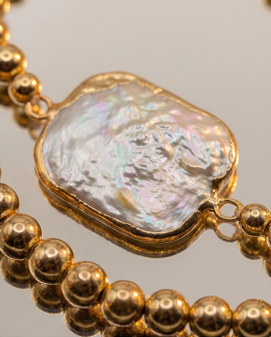 The Heirloom Bracelet | Baroque Pearl + 14k Gold Filled