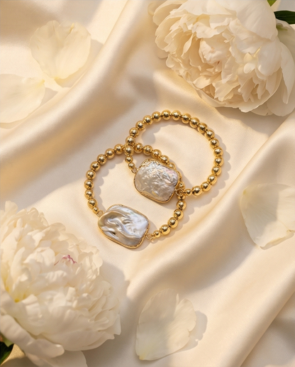 The Heirloom Bracelet | Baroque Pearl + 14k Gold Filled