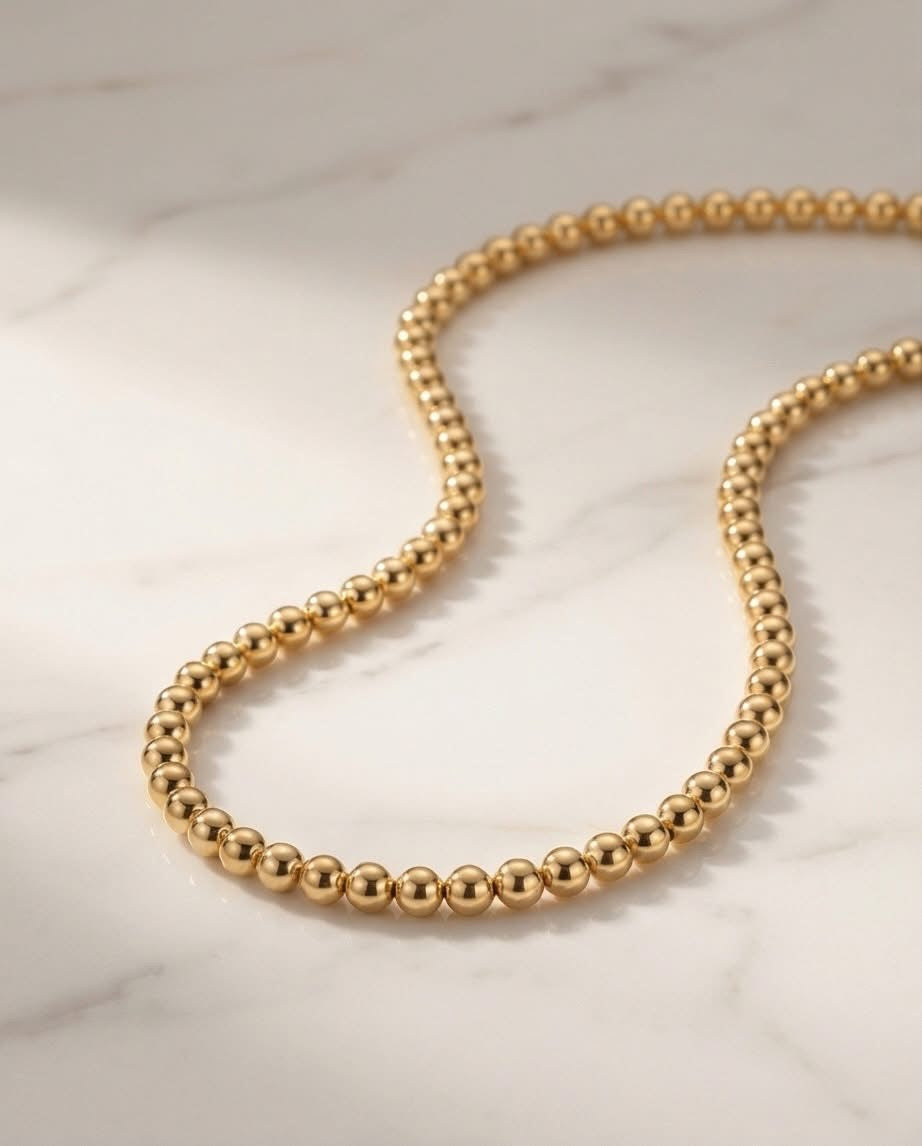 The Standard Necklace | 6mm Gold Filled Stretch