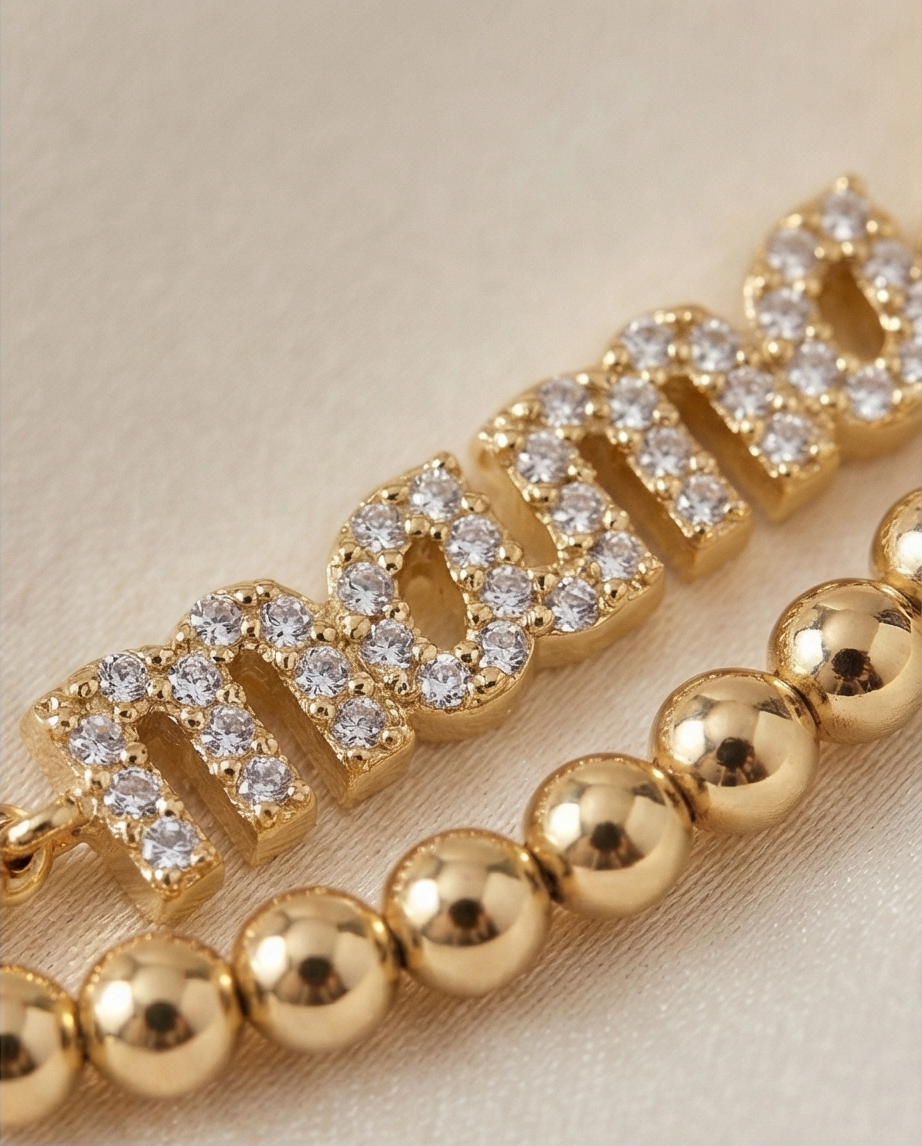 The Mama Bracelet | 4mm Stretch | 14k Gold Filled