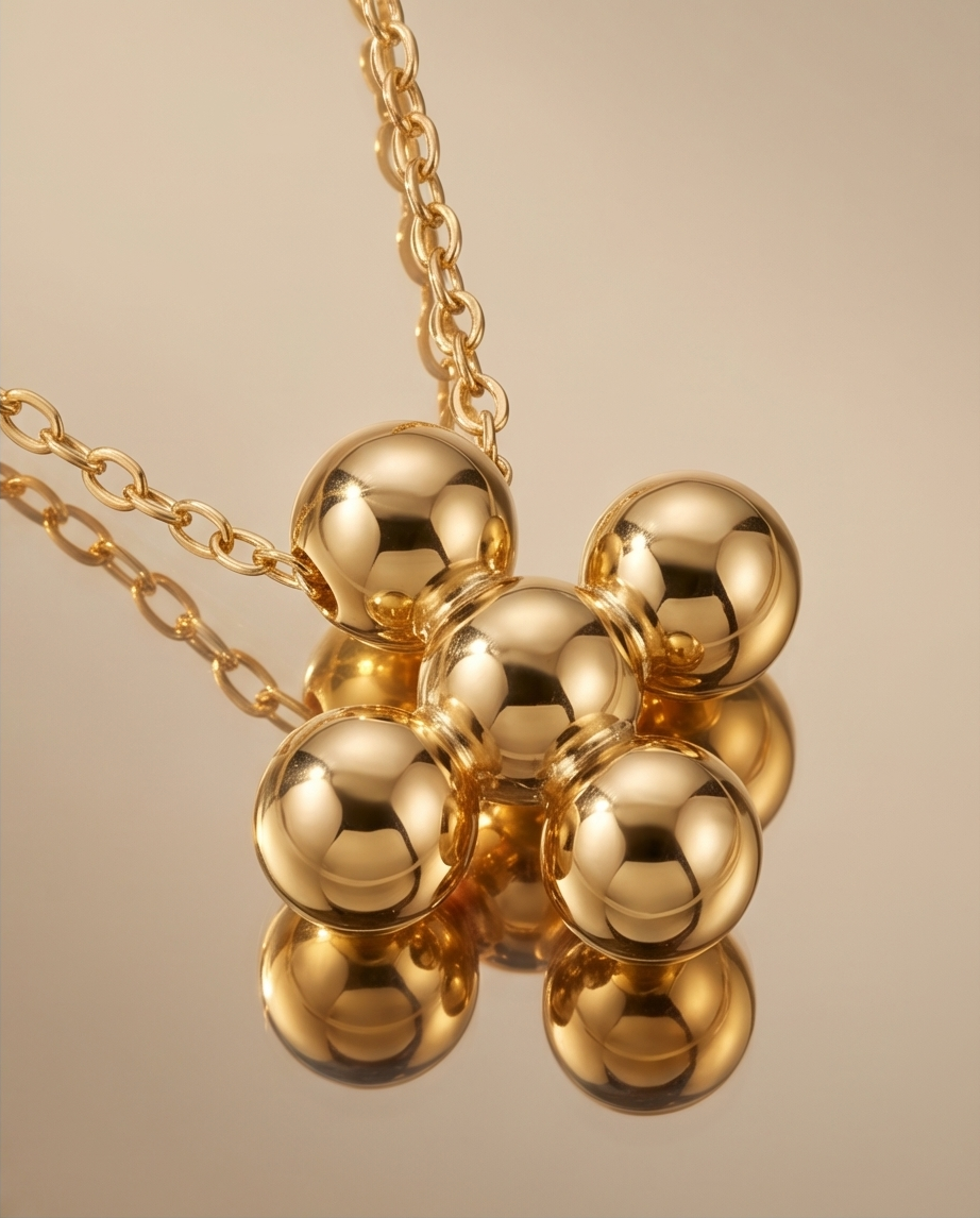 The Quiet Faith Necklace | 14k Gold Filled Beaded Cross Pendant
