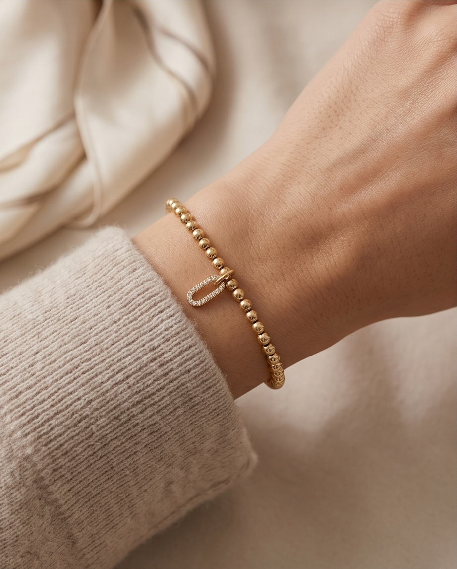 The Oh Bracelet | 4mm Stretch | 14k Gold Filled