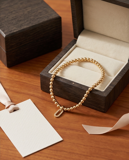 The Oh Bracelet | 4mm Stretch | 14k Gold Filled