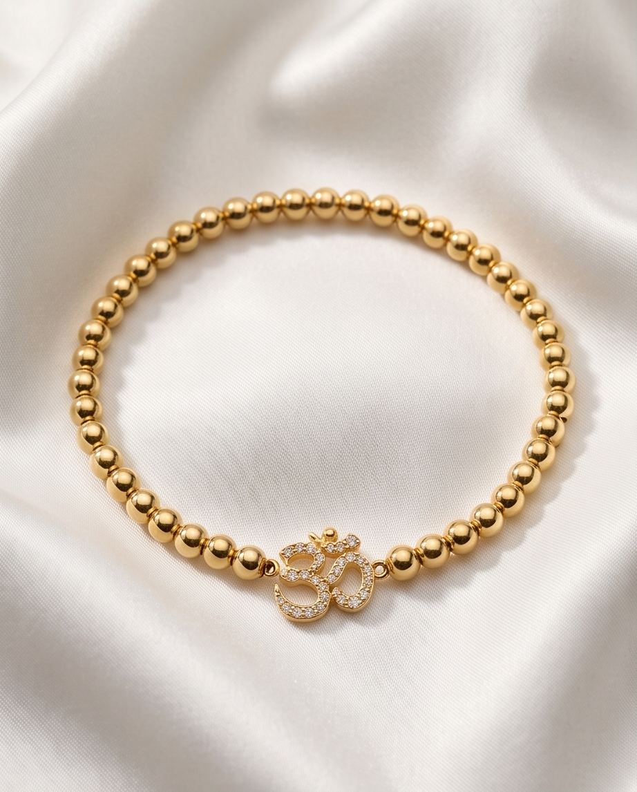 The Ohm Bracelet | 4mm Stretch | 14k Gold Filled