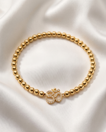 The Ohm Bracelet | 4mm Stretch | 14k Gold Filled