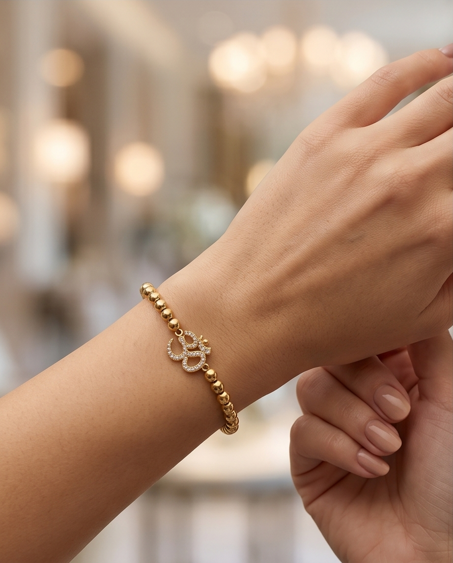 The Ohm Bracelet | 4mm Stretch | 14k Gold Filled