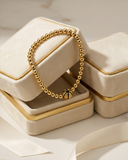 The Basketball Bracelet | 4mm Stretch | 14k Gold Filled