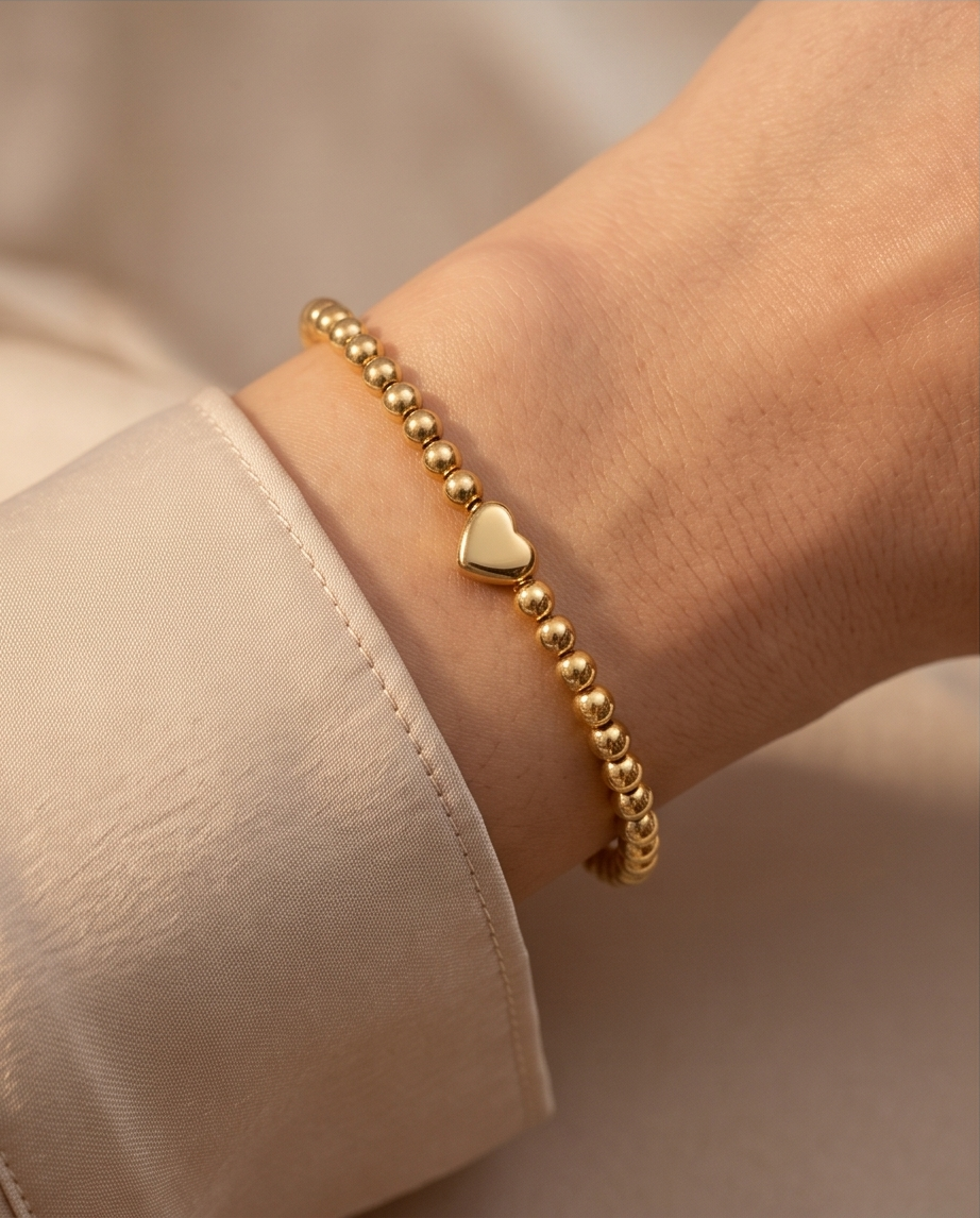 The Little Love Bracelet | 5mm Stretch | 14k Gold Filled