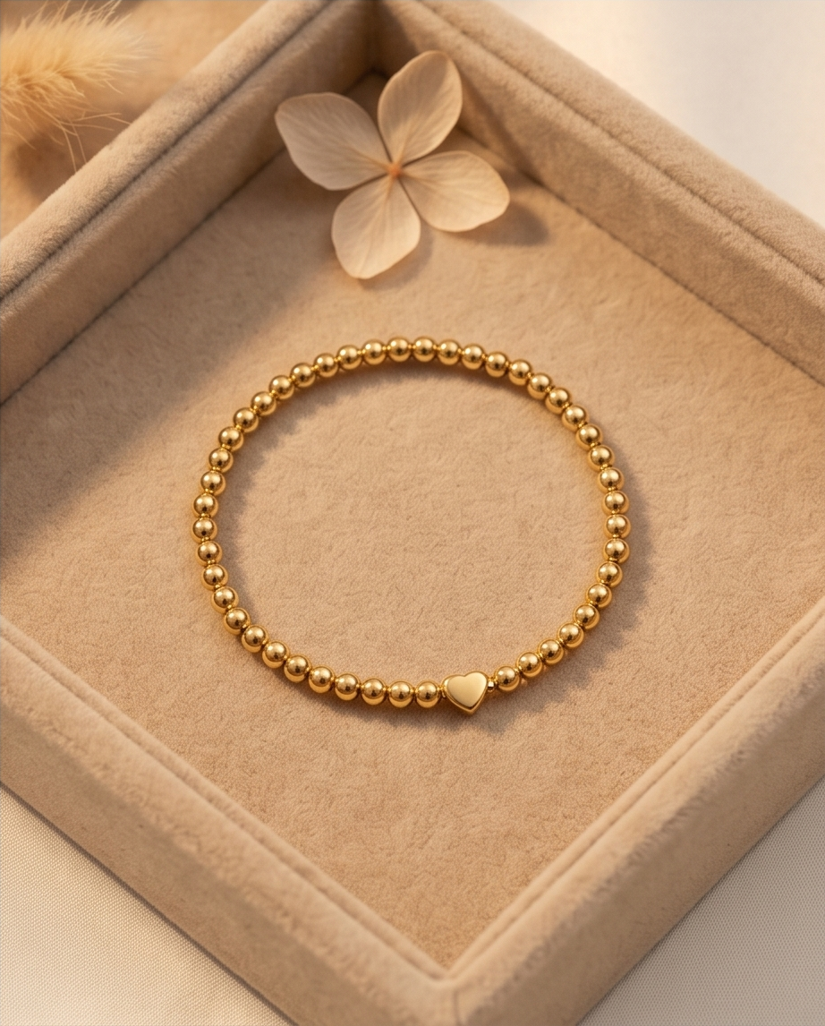 The Little Love Bracelet | 5mm Stretch | 14k Gold Filled
