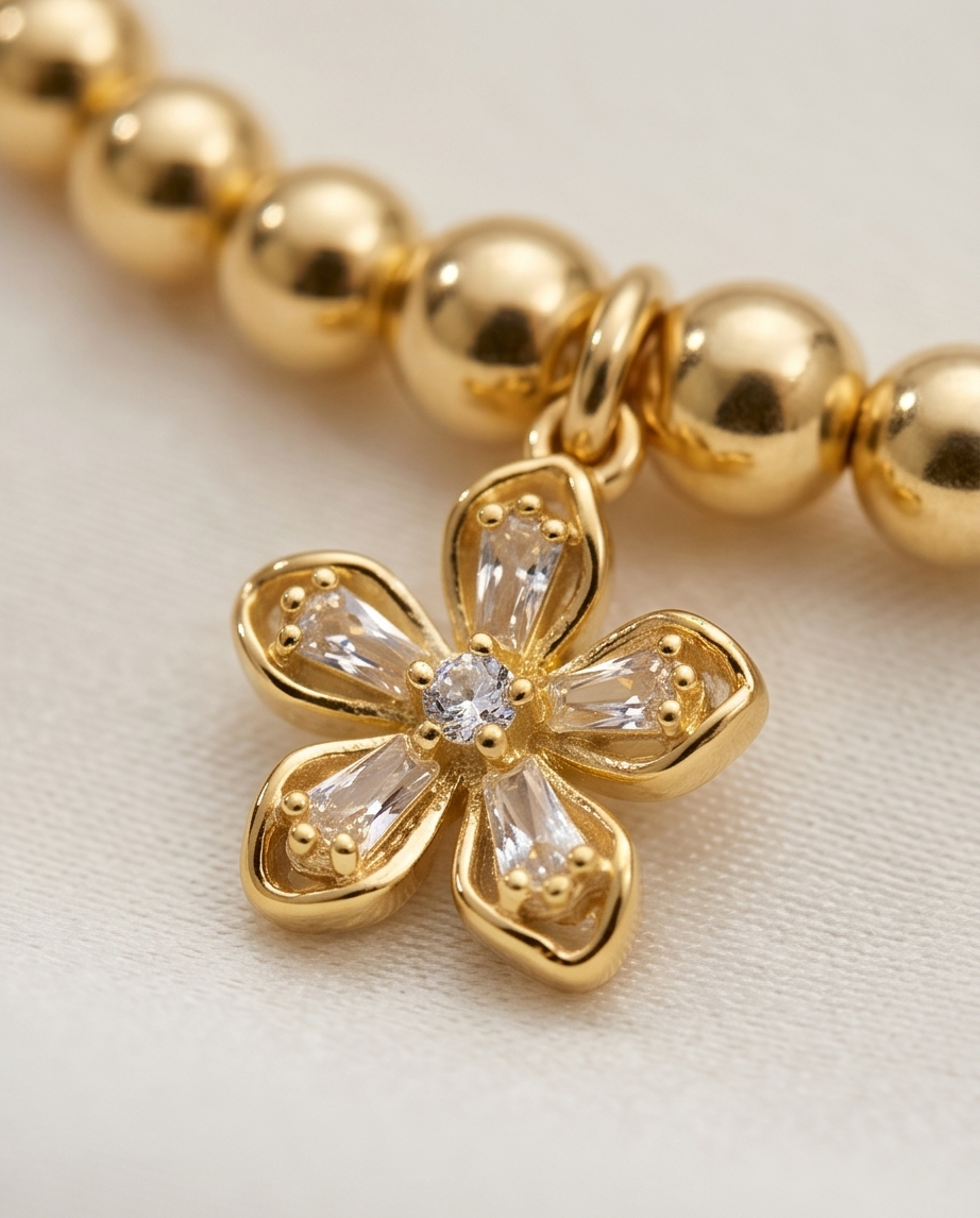 Dainty Daisy Bracelet | 14k Gold Filled