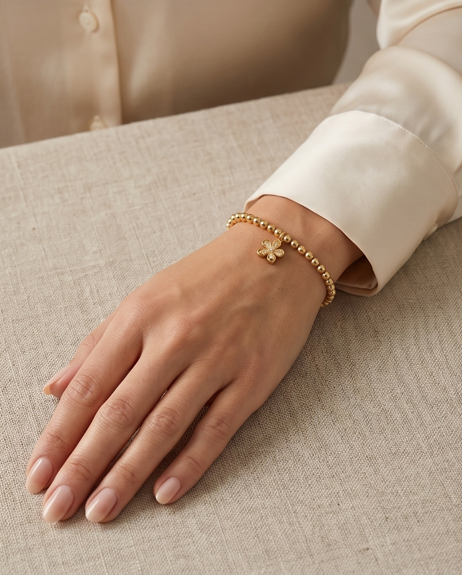 Dainty Daisy Bracelet | 14k Gold Filled
