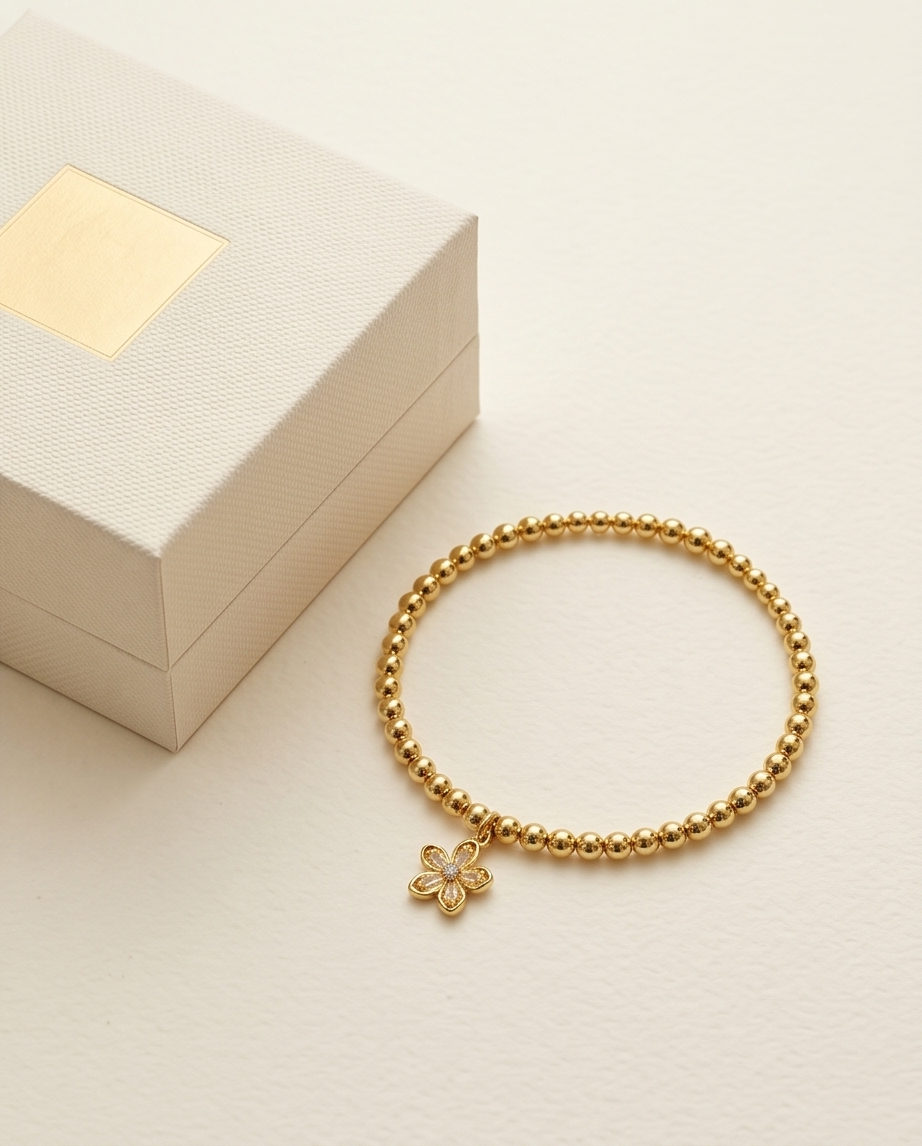 Dainty Daisy Bracelet | 14k Gold Filled