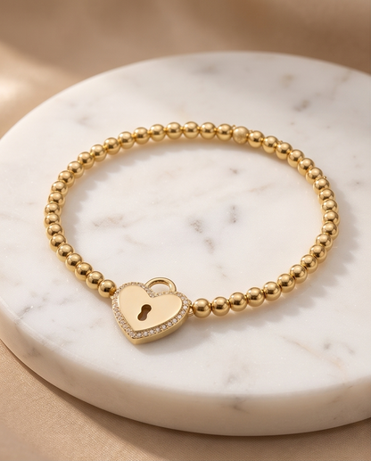 The Heart Lock | 14k Gold Plated