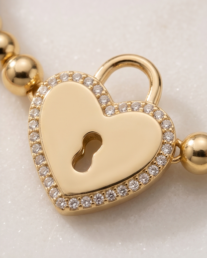 The Heart Lock | 14k Gold Plated