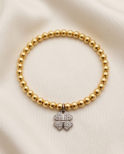 Lucky Clover Bracelet | 14k Gold Plated