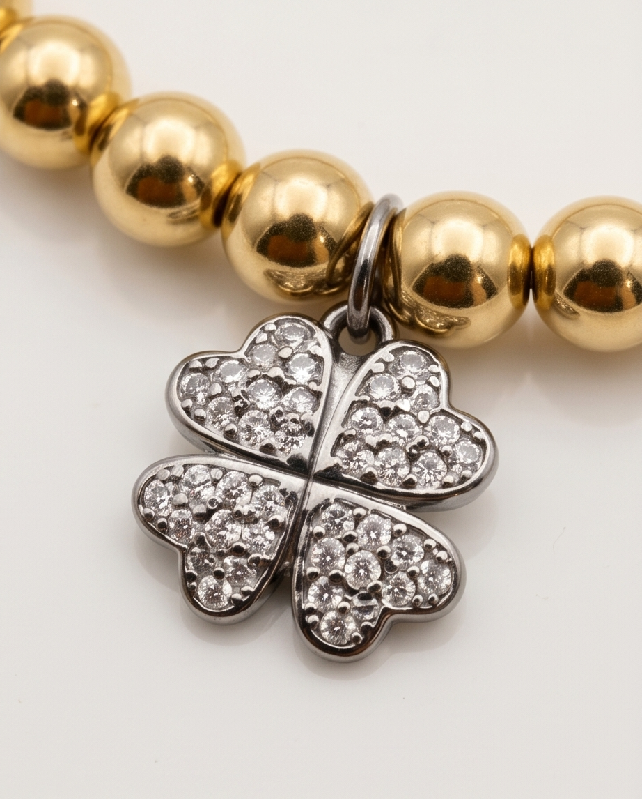 Lucky Clover Bracelet | 14k Gold Plated