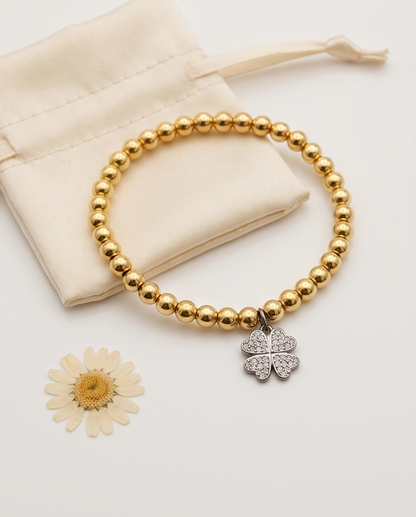 Lucky Clover Bracelet | 14k Gold Plated